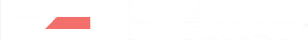 high format logo white